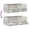 vidaXL Letto Giorno con cassetto Grigio 90 x 200 cm Legno multistrato