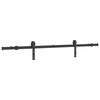 vidaXL Kit di Binari per Porte Scorrevoli 183 cm Acciaio Nero