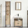 vidaXL Set di mobili per il bagno con lo scaffale 3 pcs Rovere Sonoma