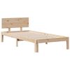 vidaXL Letto Libreria senza Materasso 90x190 cm Legno Massello Pino