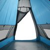 vidaXL Tenda da Campeggio Tipi per 7 Persone Blu Impermeabile
