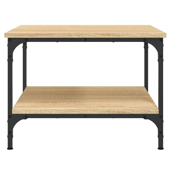 vidaXL Tavolino da Salotto Rovere Sonoma 55x55x40 cm Legno Multistrato