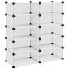 vidaXL Scarpiera Trasparente 84x32x88,5 cm in PP