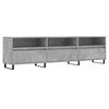 vidaXL Mobile TV Grigio Cemento 150x30x44,5 cm Legno Multistrato