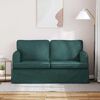vidaXL Divano Verde Scuro 144 x 80 x 85 cm Tessuto