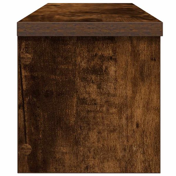 vidaXL Scaffale da Cucina Impilabile Rovere Fumo 60x15x16 cm