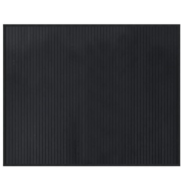 vidaXL Tappeto Rettangolare Nero 80x100 cm in Bamb&ugrave;