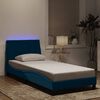 vidaXL Giroletto con LED senza Materasso Hanko Blu 90x190 cm in Velluto