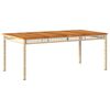 vidaXL Set da Pranzo da Giardino 7 pz con Cuscini Beige in Polyrattan