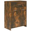 vidaXL Armadietto Bagno Rovere Fumo 60x33x80 cm Legno tecnico