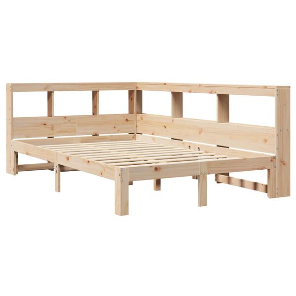 vidaXL Letto Libreria senza Materasso 120x200cm Legno Massello di Pino