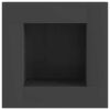 vidaXL Focolare Nero 60 x 60 x 30 cm Acciaio