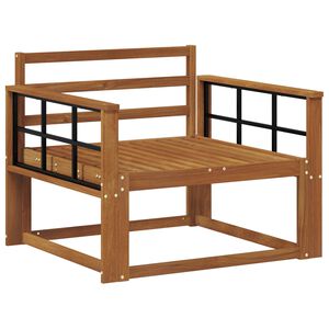 vidaXL Divano centrale per esterno Legno di Acacia Massello Naturale