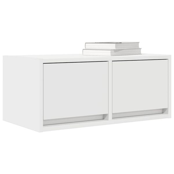 vidaXL Mobile Porta TV Bianco 60x31x25,5 cm in Legno Multistrato
