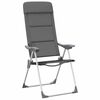 vidaXL Sedie da Campeggio 2 pz in Alluminio Grigio 58x69x111 cm