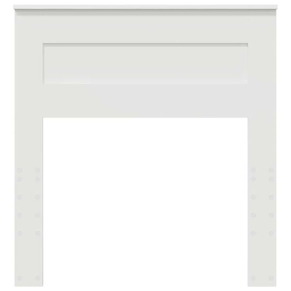 vidaXL Testiera con testiera Bianco 90 cm Legno multistrato