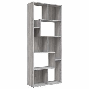 vidaXL Libreria Grigio Sonoma 67x24x161 cm in Legno Ingegnerizzato