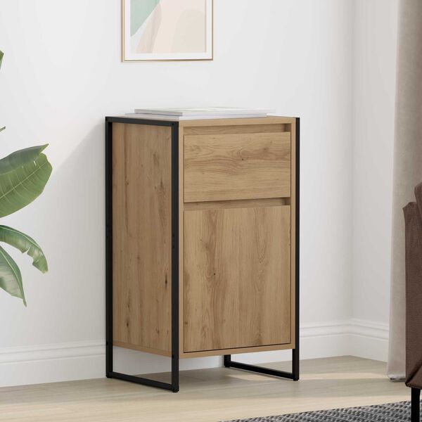 vidaXL Credenza con cassetto Rovere Artigianale 81 x 36 x 150.5 cm