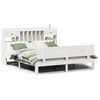 vidaXL Giroletto con Libreria senza Materasso 180x200 cm in Legno Pino