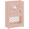 vidaXL Stand per Ombrelli da Pioggia Rosa 28 x 12 x 41 cm Acciaio