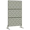 vidaXL Schermo per Privacy Oliva Acciaio