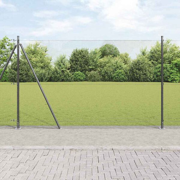 vidaXL Palo della recinzione Grigio 50 x 1,4 m (rete 19 x 19 mm)
