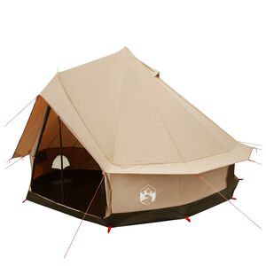 vidaXL Tenda Familiare Crema 6 persone Policotone
