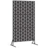 vidaXL Schermo per Privacy 100 x 50 x 180 cm Acciaio Nero