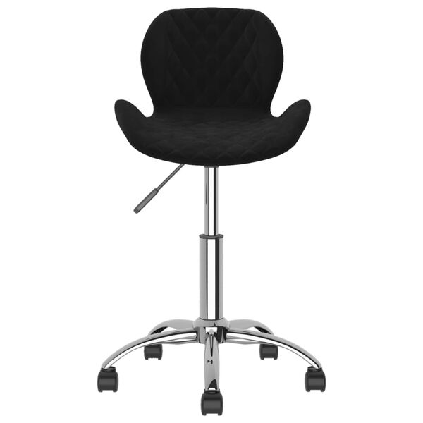 vidaXL Sedie da Pranzo Girevoli 4 pz Nere in Velluto