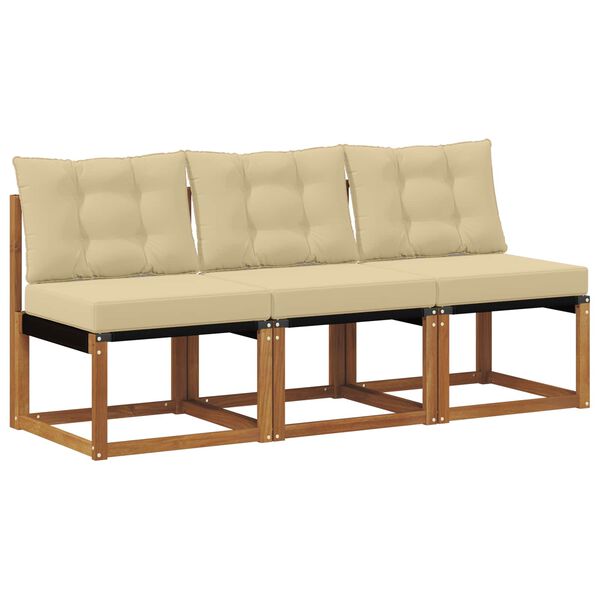 vidaXL 3 Pezzo Divano centrale da esterno