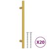vidaXL Maniglie per Mobili 20 pz Oro 160 mm in Acciaio Inox
