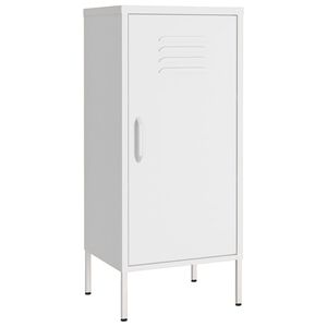 vidaXL Armadietto Bianco 42,5x35x101,5 cm in Acciaio