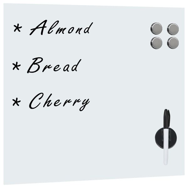 vidaXL Lavagna Magnetica a Parete in Vetro 60x60 cm