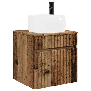 vidaXL Mobile lavabo da parete Legno antico 49 x 44,5 x 66 cm