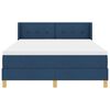 vidaXL Letto a molle con materasso Blu 190 x 140 cm Tessuto
