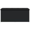 vidaXL Panca Portaoggetti Nera 102x42x45 cm in Legno Multistrato