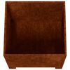 vidaXL Fioriere con Gambe 2pz Ruggine 50x50x50 cm Acciaio Corten
