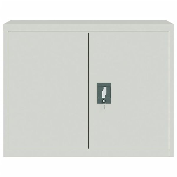 vidaXL Armadio Classificatore Grigio Chiaro 90x40x70 cm in Acciaio