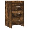 vidaXL Comodini Rovere Fumo 40 x 36 x 70 cm Legno ingegnerizzato