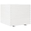 vidaXL Fioriera da Giardino Bianca 80x80x72 cm Legno Massello di Pino