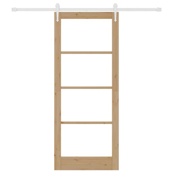 vidaXL Porta scorrevole Naturale 86 x 211 cm