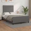 vidaXL Giroletto senza Materasso Grigio 120x190 cm Similpelle