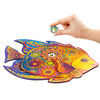 UNIDRAGON Puzzle in Legno 196 pz Shining Fish Medio 32x24 cm