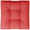 vidaXL Cuscino per Pallet Rosso 70x70x12 cm in Tessuto