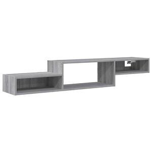 vidaXL Mobile TV da Parete A parete Sonoma grigio 150 x 28 x 26 cm