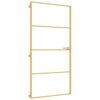 vidaXL Porta Interni Sottile Oro 102,5x201,5 Vetro Temperato Alluminio