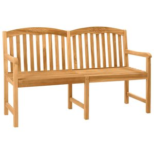 vidaXL Panchina in legno intagliata a mano 179,5 x 61 x 90 cm Naturale