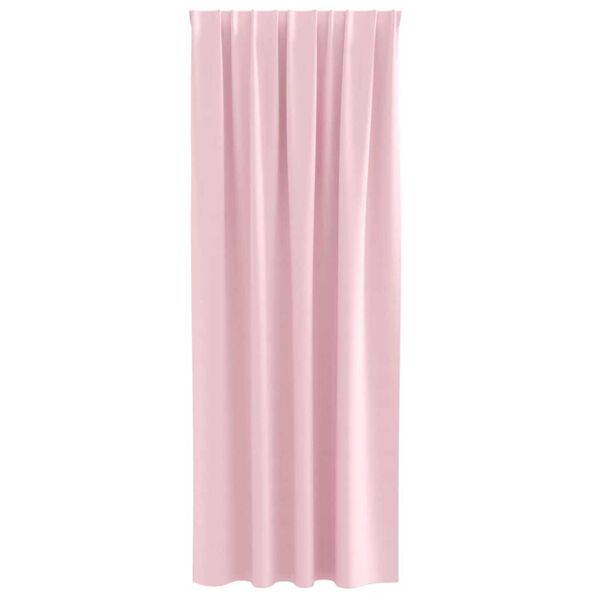vidaXL Tende Blackout con Anelli 2 pcs Rosa baby 225 x 140 cm