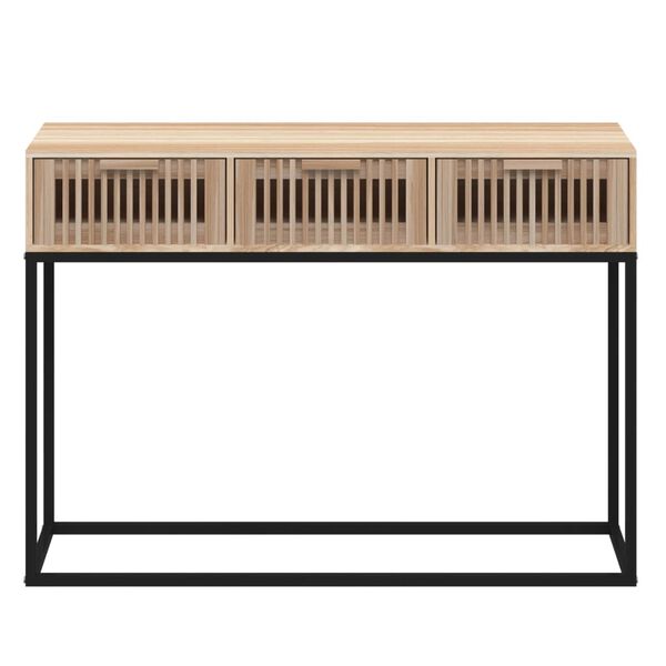 vidaXL Tavolino Consolle 105x30x75 cm Legno Multistrato e Ferro
