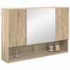 vidaXL Mobiletto per specchio da bagno rovere sonoma 80 x 17 x 55 cm